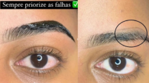 Sempre priorize as falhas no Design de sobrancelhas
